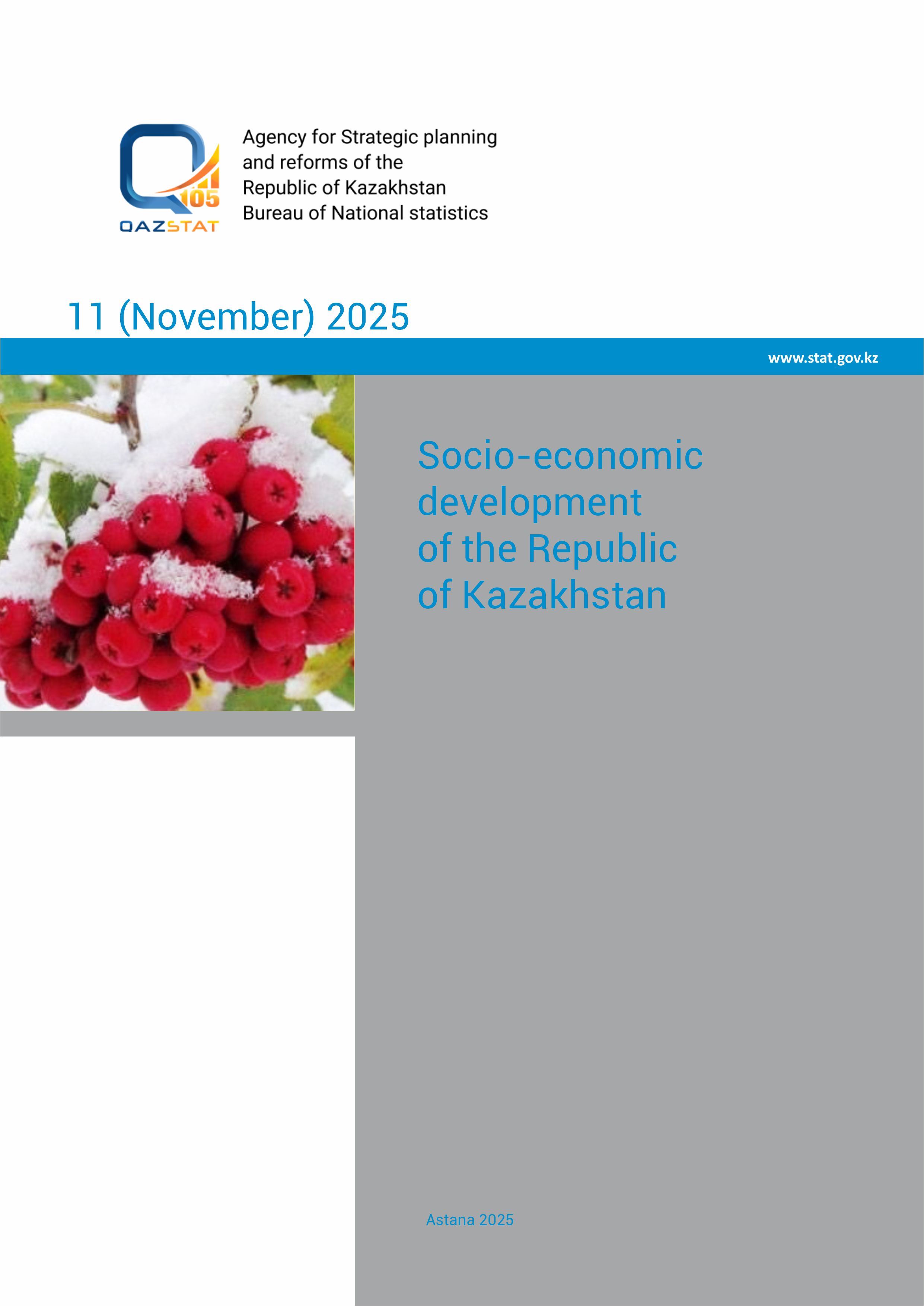 Socio-economic development of the Republic of Kazakhstan